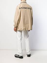 Shop designer items by balenciaga online. Balenciaga Logo Raincoat Jacket Farfetch