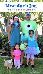 Fold your fabric in half, than measure the fabric around your child. Monster S Inc Family Halloween Costumes Diy Inspired