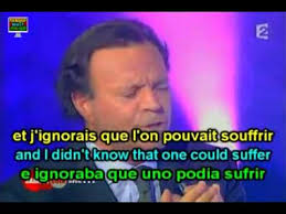 Learn French With Julio Iglesias Il Faut Toujours Un Perdant Paroles Anglais Ladies Man Youtube In 2020 Why Learn French Songs Parole