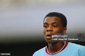 Alfie Harrison of Manchester City during the mid-season friendly... News  Photo
