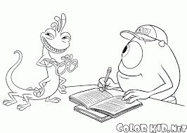 Download this adorable dog printable to delight your child. Coloring Page Randy And Mike Wazowski