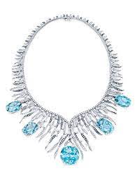 Enzo Santa Maria Aquamarine Fringe Necklace Expensive Necklaces Aquamarine Jewelry Jewelry