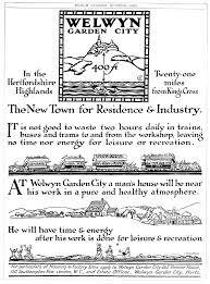 1920 Welwyn Garden City Advert Welwyn Garden City City
