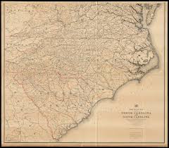 This historical north carolina map collection are from original copies. Post Route Map Of The States Of North Carolina And South Carolina With Adjacent Parts Of Georgia Tennessee Kentucky West Virginia And Virginia Digital Commonwealth
