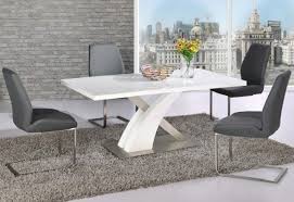 Avici Y Shaped High Gloss White Dining Table And 6 Dining Chairs Furniture In Fashion White Glass Dining Table White Gloss Dining Table Glass Dining Table