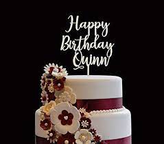 Create birthday personalised birthday cake. Amazon Com Personalized Birthday Cake Topper Wooden Cake Toppers Customized Name Cake Topper Handmade