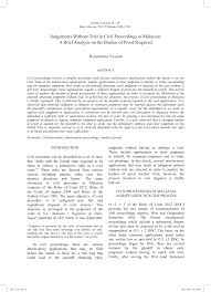 Applications to set aside default judgment being legal cases back on track. Https Ejournal Ukm My Juum Article Download 37932 11611