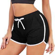 Munlar Womens Shorts Black High Waist Athletic with Pockets Biker Shorts  for Women - Walmart.com