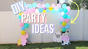 Balloon backdrop kit 47pc 67 1/2in x 50in plastic decoration. Diy Photo Backdrop For Your Next Summer Party Easy Diy Birthday Party Decor Ideas Nia Nicole Youtube