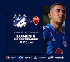 Millonarios for the winner of the match, with a probability of 75%. 87xpbtisgyx0um