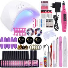 Manicure Set Nail Gel Polish Set Kit For Manicure Gel Varnish Nail Art Sets 36w Uv Lamp Nail Dryer T Gel Nail Set Acrylic Nail Kit Nail Kit