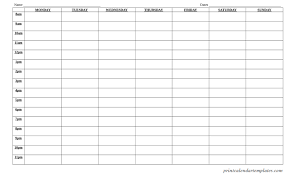 Week Wise 2018 Calendar Printable Calendarbuzz Calendar Printables Weekly Calendar Template Weekly Planner Template