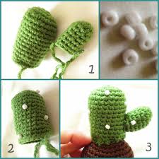 Mini Amigurumi Kaktus Hobium Atolye Tig Isleri Orgu Tig Desenleri