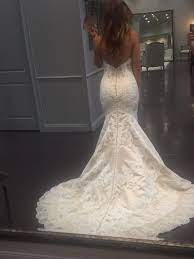 Matthew Christopher Emma Gown Lace Strapless Mermaid Style Wedding Dress Mermaid Style Wedding Dress Dream Wedding Dresses Mermaid Wedding Dress