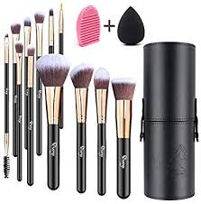 Black And Rose Gold Makeup Brushes Amazon Com Qivange Makeup Brushes Flat Foundation Blush Eyeliner Eyeshadow Brushes Wi Makeup Brush Set Professional Makeup Brush Set Blending Brush Eyeshadow