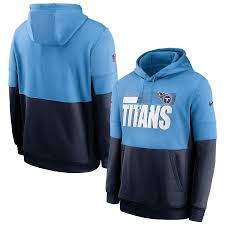 Get titans mens sweatshirts, fleece, pullovers and more at nflshop.com. Men S Tennessee Titans Nike Light Blue Navy Sideline Impact Lockup Performance Pullover Hoodie