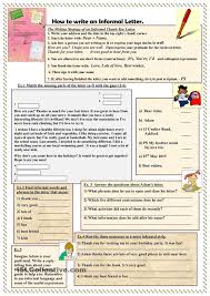 How To Write An Informal Letter Letter Writing Worksheets English Letter Writing Informal Letter Writing