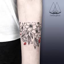 Black And Red Flower Tattoo Sleeve Amazing Minimalist Black Red Dot Ink Tattoos By Mentat Gamze Funpalstudio Illustrations Entertainment Beautifu Dot Tattoos Picture Tattoos Red Ink Tattoos