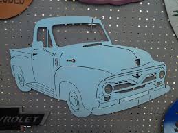 1955 Ford Pickup Truck Metal Wall Art Metal Wall Art Art Metal Art