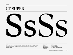 28112 free fonts in 15528 families · free licenses for commercial use · direct font downloads · mac · windows · linux. Gt Super Typeface Specimen And License Purchase