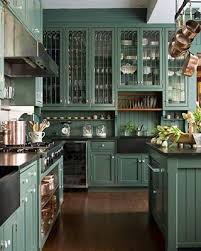 These Perfect Evergreen Cupboards Dark Green Kitchen Home Kitchens Kitchen Remodel