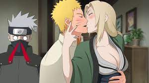 Tsunade fool around Naruto and Kakashi reacts to it - Lovestory of Naruto  and Tsunade - YouTube