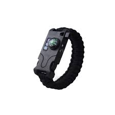 Survival Bracelet For Mens Compass Buckle Military Outdoor