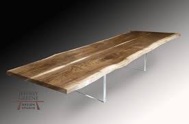 La casa cafe 48 in. Clear Plexiglass Live Edge Dining Room Table Jeffrey Greene