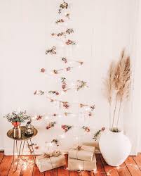 Love This Floral Twinkle Tree Wall Mounted Christmas Tree Wall Christmas Tree Cool Christmas Trees