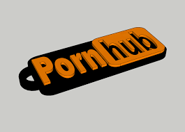 STL file Pornhub Keychain・3D printing design to download・Cults