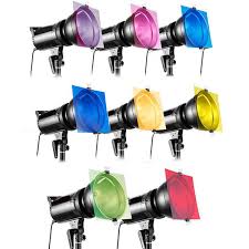8 In 1 12 Inch 8 Color Gel Lighting Filter For Strobe Light Photography Flash Studio Kit Sale Banggood Com