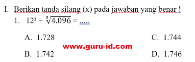 Contoh soal kls 6 operasi hitung akar pangkat tiga / operasi hitung bilangan pangkat tiga selain itu juga adalah tanda kurung, pangkat, dan akar. Soal Mtk Bab 5 Volume Bangun Ruang Kelas 5 Sd Mi Tahun 2021 Info Pendidikan Terbaru