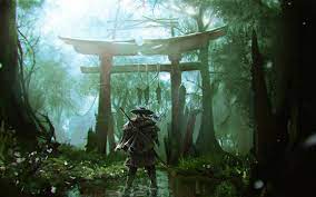 Pin By The General Mahmoud On صور محاربين Samurai Wallpaper Ghost Of Tsushima Anime Scenery Wallpaper