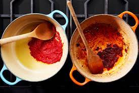 Big batches of tomato sauce and tomato paste come in very handy all year long. Tomato Paste Are You Cooking It Long Enough Epicurious