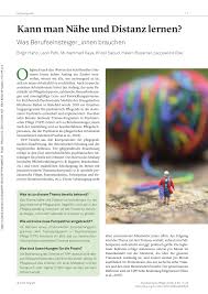 PDF) Kann man Nähe und Distanz lernen?: Was Berufseinsteiger_innen brauchen