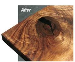 Filled Wood Cracks