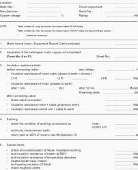Testing And Commissioning Procedure For Electric Motors Eep