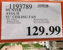 Led indoor brushed nickel ceiling fan with light with 1,576 reviews. Hunter Avia Ii Ceiling Fan Costco Weekender