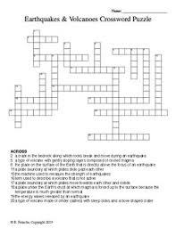 Look in the chapter that relates to the crossword puzzle or use the vocabulary and other references found at the back of the textbook. Earthquake Crossword Worksheets Teaching Resources Tpt