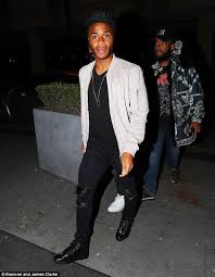 Who is raheem sterling's girlfriend paige milian?. Raheem Sterling Joined His Manchester City Team Mates In Dining Out In Manchester Manchester City Manchester Watford