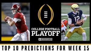 Get the edge with sportsjaw nba matchups & betting picks. Week 15 College Football Playoff Predictions Notre Dame Grabs Key Win Cbs Sports Hq Youtube