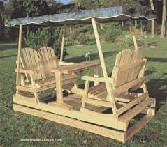 Cedar Wood Garden Chair Double Glider 4 Person Glider Swing Outdoor Glider Patio Glider Porch Swing