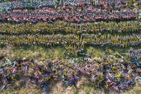 Image result for 共享單車 垃圾場