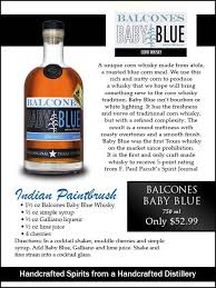 Balcone S Baby Blue And Cocktail Recipe Whiskey Recipes Blue Corn Yummy Drinks