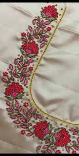 Pin By Swathy On Embroidery In 2020 Flower Embroidery Designs Handwork Embroidery Design Bead Embroidery Patterns