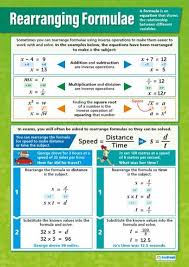 Rearranging Formulae Poster Math Poster Gcse Math Gcse Maths Revision