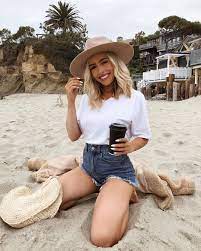 Delaney On Instagram Happy Days Spent On The Beach With An Oat Milk Lavender Steamer In Hand Wishing Each Of You Women Hats Fashion Outfits With Hat Fashion
