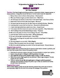 This covers everything from disney, to harry potter, and even emma stone movies, so get ready. The Great Gatsby 16 Theme Related Quotations Teaching Ideas Tpt