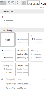 Examples of second level headinh. Number Your Headings Word