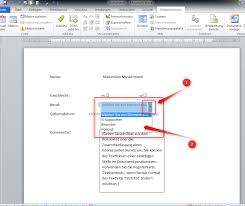 Sie können das formular mit adobe sign zum ausfüllen und unterschreiben senden. Microsoft Word 2010 Formulare Erstellen Supportnet